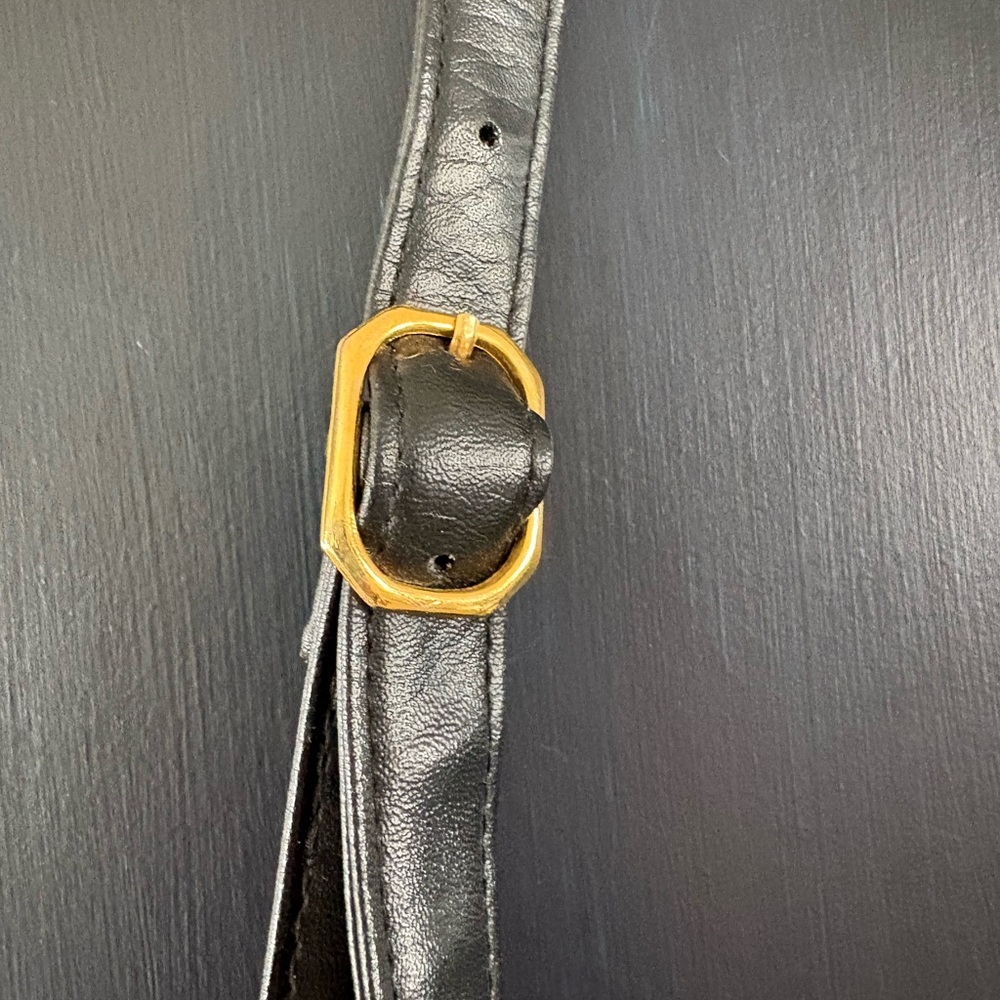 Vintage Chevron Pattern Patchwork Crossbody Bag - image 5